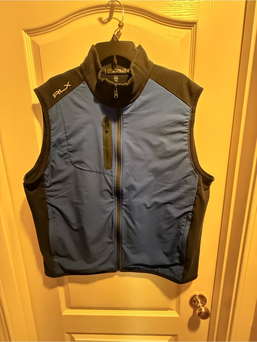 Ralph Lauren RLX Blue and Black Softshell Vest